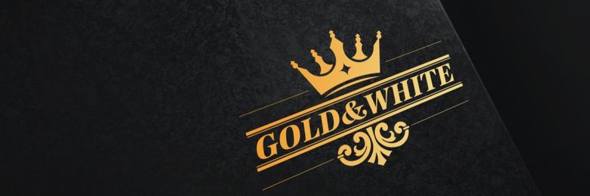 הדמיה לוגו זהב Gold & White